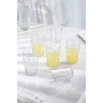 Depa Akrilik Şeffaf 6'lı Kısa Bardak & Su Meşrubat Kahve Yanı Bardağı 400 ml ( Cam Değildir )