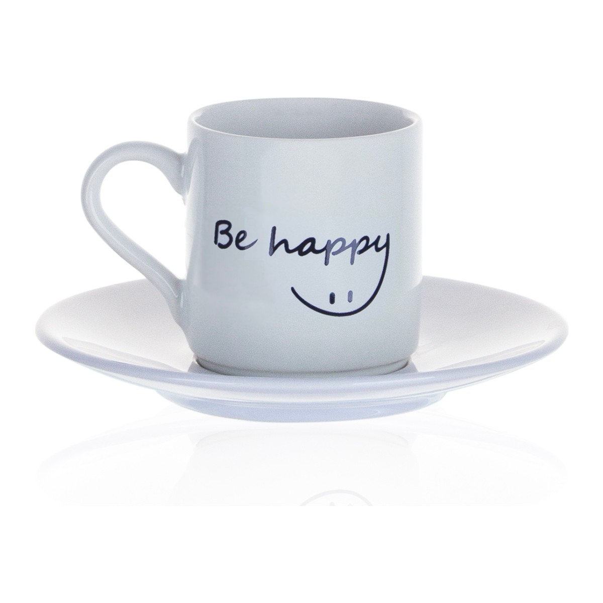 110001111665261.jpg Decorium Be Happy Kahve Fincan Takımı 9-01120394 - Görsel 1