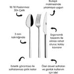 Rollers Mercan 12 Kişilik 84 Parça Çatal Kaşık Bıçak Takımı - Görsel 4