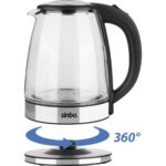 Sinbo 1,8 Litre Cam Su Isıtıcı - Paslanmaz Çelik Gizli Rezistans, Otomatik Kapanma Özelliği, Mavi LED Işıklı, Enerji Tasarruflu - Görsel 5