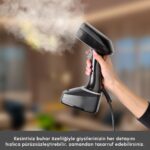 Karaca Vantuz Multisteam Led Ekranlı Buharlı Dikey Ütü Black 320 Ml - Görsel 5