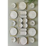 Hooly Siyah Kalp Desenli 6 Kişilik 20 Parça Kahvaltı Takımı