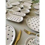 Hooly Siyah Kalp Desenli 6 Kişilik 20 Parça Kahvaltı Takımı - Görsel 4