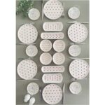 Hooly Love 6 Kişilik 20 Parça Kırmızı Kalp Model Kahvaltı Takımı