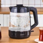 Karaca Glass Tea Xl 2 In 1 Cam Çay Makinesi Shiny Black - Görsel 5