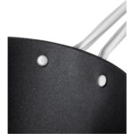 Madame Coco Titanium Professional Wok Tava - Siyah - 28 cm - Görsel 2