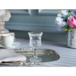 Madame Coco Audrey Şeffaf Cam Ayaklı 4 Parça Kahve Yanı Bardak Seti – Zarif Tasarım, Kahve ve Çay Sunumu İçin