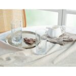 Madame Coco Pamella 4'lü Su Bardağı Seti Şeffaf Cam Modern Tasarım 290 ml