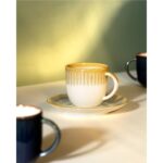 Madame Coco Hiver 6 Kişilik Kahve Fincan Seti - Krem/toprak - Görsel 2