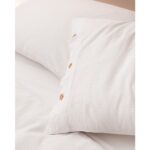 Madame Coco Linda Çift Kişilik Yıkamalı Gofre Nevresim Takımı - Beyaz - Görsel 4