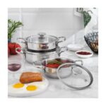 Schafer Steel Storm Çelik Sahan Seti 6 Parça-Inox