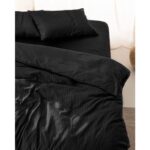 Madame Coco Adrien Çift Kişilik %100 Pamuk Çizgili Kapaklı Nevresim Takımı - Siyah - Görsel 4