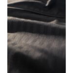 Madame Coco Adrien Çift Kişilik %100 Pamuk Çizgili Kapaklı Nevresim Takımı - Siyah - Görsel 3