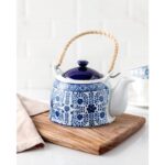 Madame Coco Nostalgic Papillon Demlik - Mavi - Görsel 4