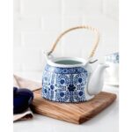 Madame Coco Nostalgic Papillon Demlik - Mavi - Görsel 5