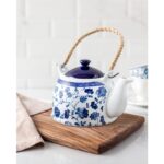 Madame Coco Nostalgic Fleur Demlik - Mavi - Görsel 4