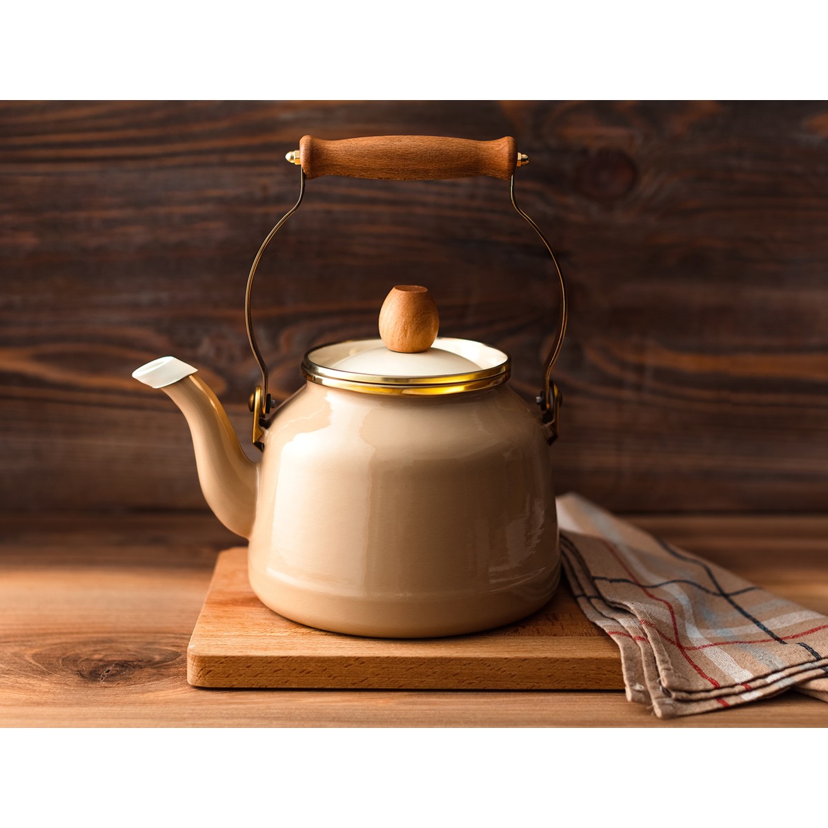 110001119620628.jpg Madame Coco Bonneville Demlik - Bej - Görsel 1