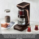 Karaca Çaysever Robotea Pro Connect 4 In 1 Konuşan Cam Çay Makinesi Walnut Brown - Görsel 3