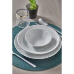 Güral Porselen 18 Parça Beyaz Düz Yemek Takımı, 6 Kişilik – Mikrodalga ve Bulaşık Makinesi Kullanımına Uygun - Görsel 5