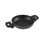 Karaca Biogranit Dide Siyah Granit Kaplamalı Düz Tava ve Sahan Seti 3 Parça 16-18-24 cm - Görsel 5