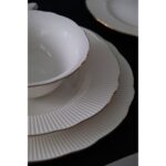 Tabak Evi Porselen Ilay Yemek Takımı Altın Yaldızlı 6 Kişilik 24 Parça - Görsel 2