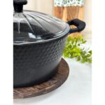 Acar Dıamente Granit Döküm Derin Model  Tencere 28 cm - Görsel 3