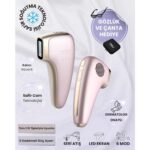 Mieco Sapphire Soğutma Özellikli IPL Lazer Epilasyon Aleti (Safir Cam) - Rosegold +  Gözlük ve Çanta Hediyeli