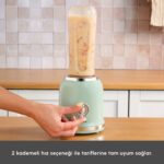 Karaca Retro Personal Kişisel Smoothie Blender Green - Görsel 3