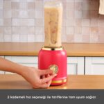 Karaca Retro Personal Kişisel Smoothie Blender Red - Görsel 3