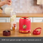 Karaca Retro Personal Kişisel Smoothie Blender Red - Görsel 4