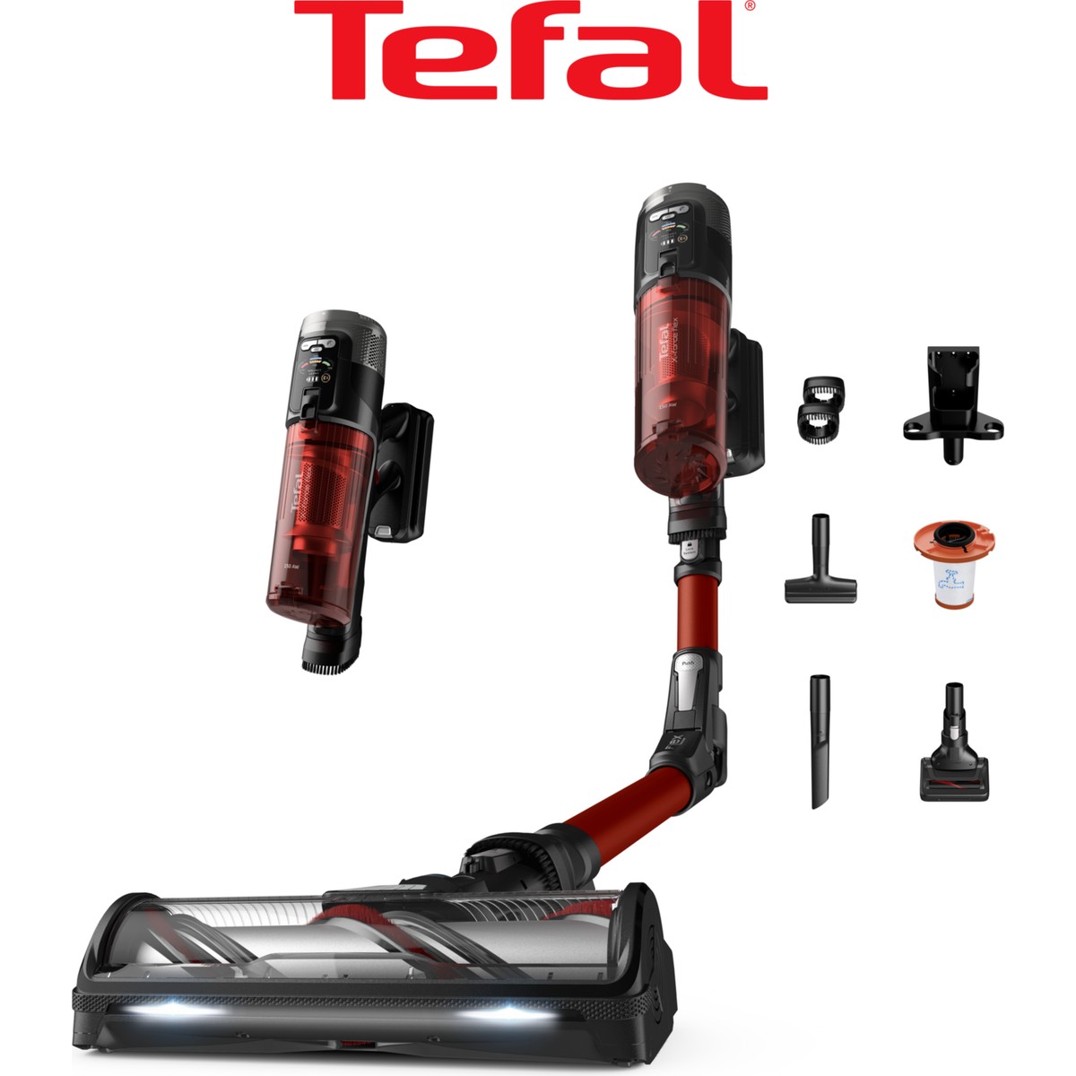 110001124362149.jpg Tefal TY9A73WO X-Force Flex 13.60 Animal Care 150 Air Watt Kablosuz Şarjlı Dikey Süpürge - Görsel 1