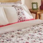 Karaca Home Inara %100 Pamuk Çift Kişilik Nevresim Takımı Kırmızı - Görsel 5