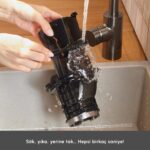 Karaca Fresh Press Slow Juicer Yavaş Sıkım Katı Meyve Sıkacağı Antrasit - Görsel 5