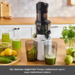 Karaca Fresh Press Slow Juicer Yavaş Sıkım Katı Meyve Sıkacağı Cream - Görsel 4
