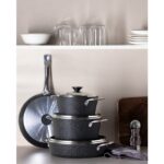 Madame Coco Titanium 7 Parça Tencere Seti Noir  - Siyah - Görsel 2