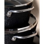 Madame Coco Titanium 7 Parça Tencere Seti Noir  - Siyah - Görsel 5