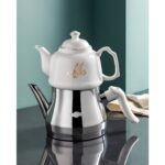 Madame Coco Montes Çaydanlık Takımı - 1000 ml - 2500 ml - Beyaz/Gold