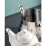 Madame Coco Montes Çaydanlık Takımı - 1000 ml - 2500 ml - Beyaz/Gold - Görsel 4