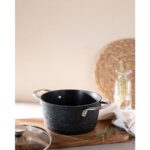 Madame Coco Noir Titanyum Derin Tencere - Siyah - 18 cm - Görsel 2