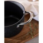 Madame Coco Noir Titanyum Derin Tencere - Siyah - 18 cm - Görsel 4