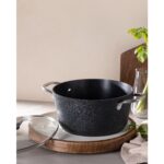 Madame Coco Noir Titanyum Derin Tencere - Siyah - 22 cm - Görsel 2