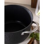 Madame Coco Noir Titanyum Derin Tencere - Siyah - 22 cm - Görsel 4