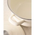 Madame Coco Salentino Derin Tencere - Beyaz - 22 cm - Görsel 5