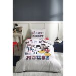 Özdilek Mickey Mouse College Tek Kişilik Disney Lisanslı Lastikli Çarşaf Çocuk Nevresim Takım 9714