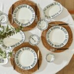 Bella Maison Book Lovers Porselen 26 Parça 6 Kişilik Kahvaltı Takımı Siyah