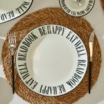 Bella Maison Book Lovers Porselen 26 Parça 6 Kişilik Kahvaltı Takımı Siyah - Görsel 4