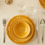 Bella Maison Indian Porselen 12 Parça 4 Kişilik Yemek Takımı Hardal - Görsel 2