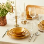 Bella Maison Indian Porselen 12 Parça 4 Kişilik Yemek Takımı Hardal - Görsel 3