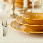 Bella Maison Indian Porselen 12 Parça 4 Kişilik Yemek Takımı Hardal - Görsel 4