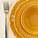 Bella Maison Indian Porselen 12 Parça 4 Kişilik Yemek Takımı Hardal - Görsel 5